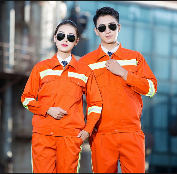 Áo Công Nhân Đồng Phục Và Một Số Lưu Ý Khi Lựa Chọn 1 Áo công nhân màu cam
