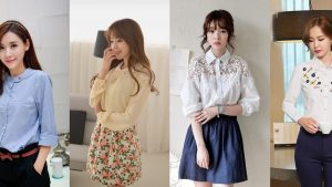 áo sơ mi nữ in họa tiết