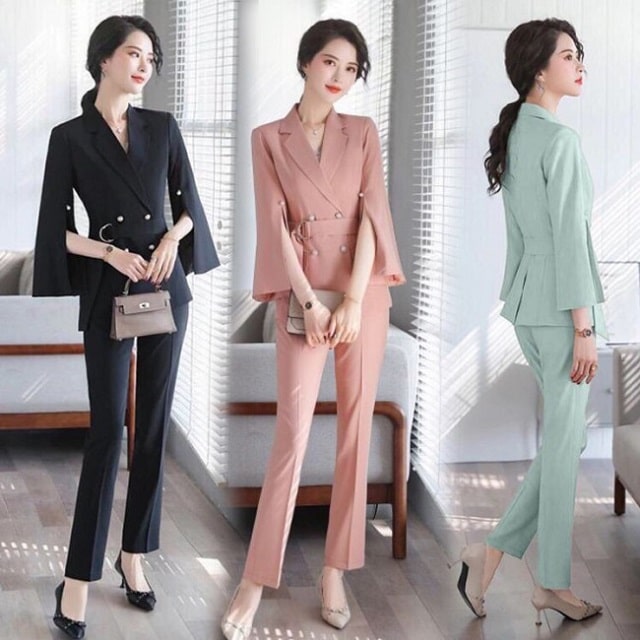Bộ Comple Nữ Công Sở Hợp Thời Trang Và Phong Cách 1 Bộ comple nữ công sở hiện đại