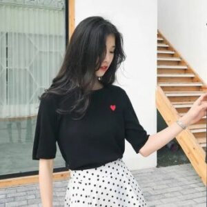 Áo thun nữ thêu hình đẹp