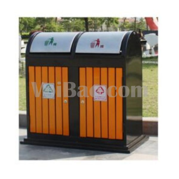 Thùng Rác Ngoài Trời Bảo Vệ Môi Trường Và Đời Sống Năm 2024 2 thung rac ngoai troi 2 ngan 1